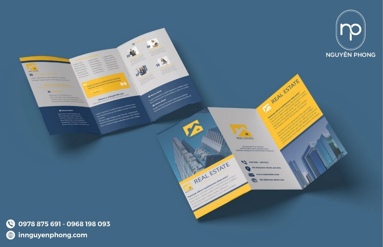 Logo in ấn trên tờ rơi